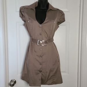 Marciano belted granite dress